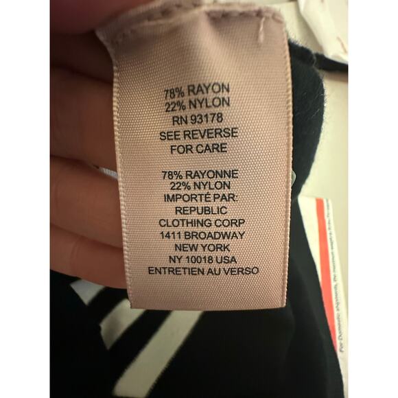 Philosophy Mock Neck Short Sleeve Striped Sweater Shirt Small - Picture 7 of 8